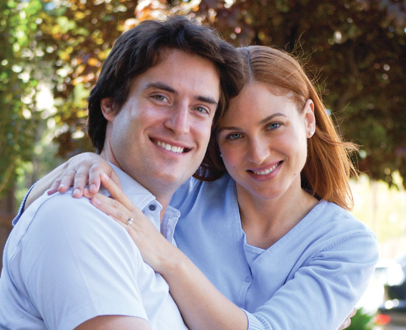 smiling couple